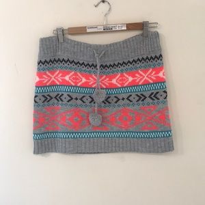 Colorful Wool Skirt Hand Made
